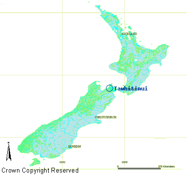 Map showing Tawhitinui