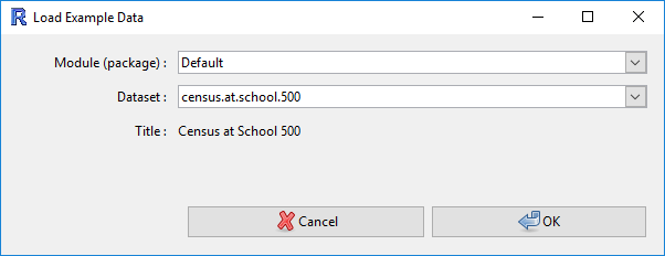 Load example data into iNZight