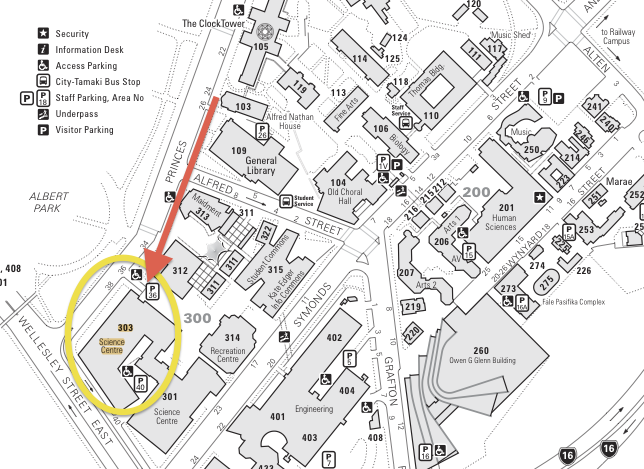 University Of Auckland Campus Map