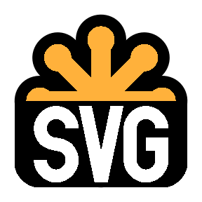 The SVG logo drawn by R