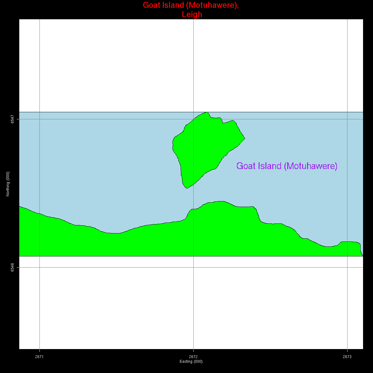 Goat Island Marine Reserve Map