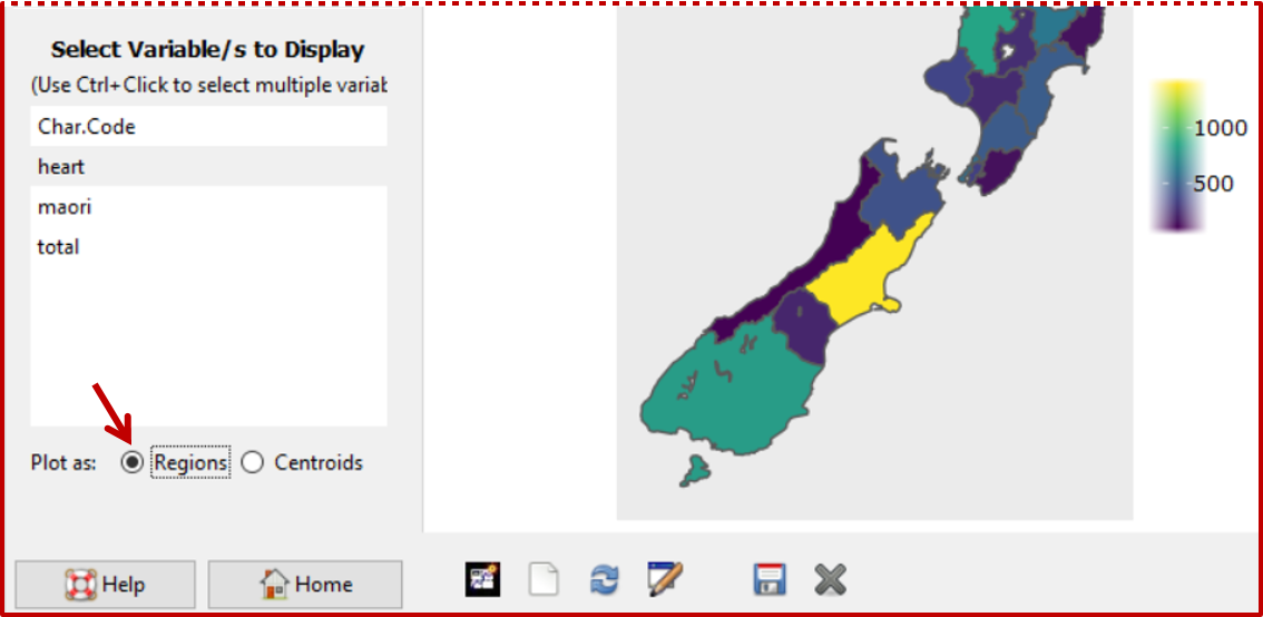 Plotting shaded maps