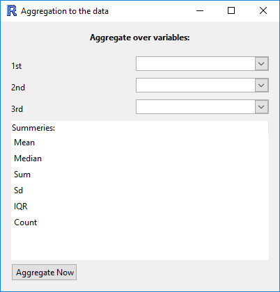 Aggregate data