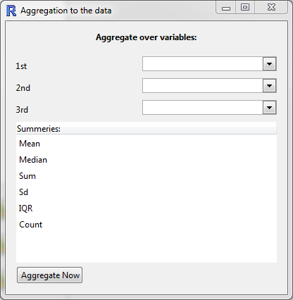 Aggregate data