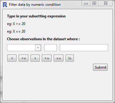 Filter by numeric condition