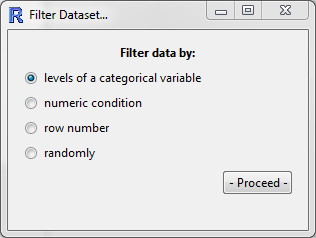 Data Operations Menu